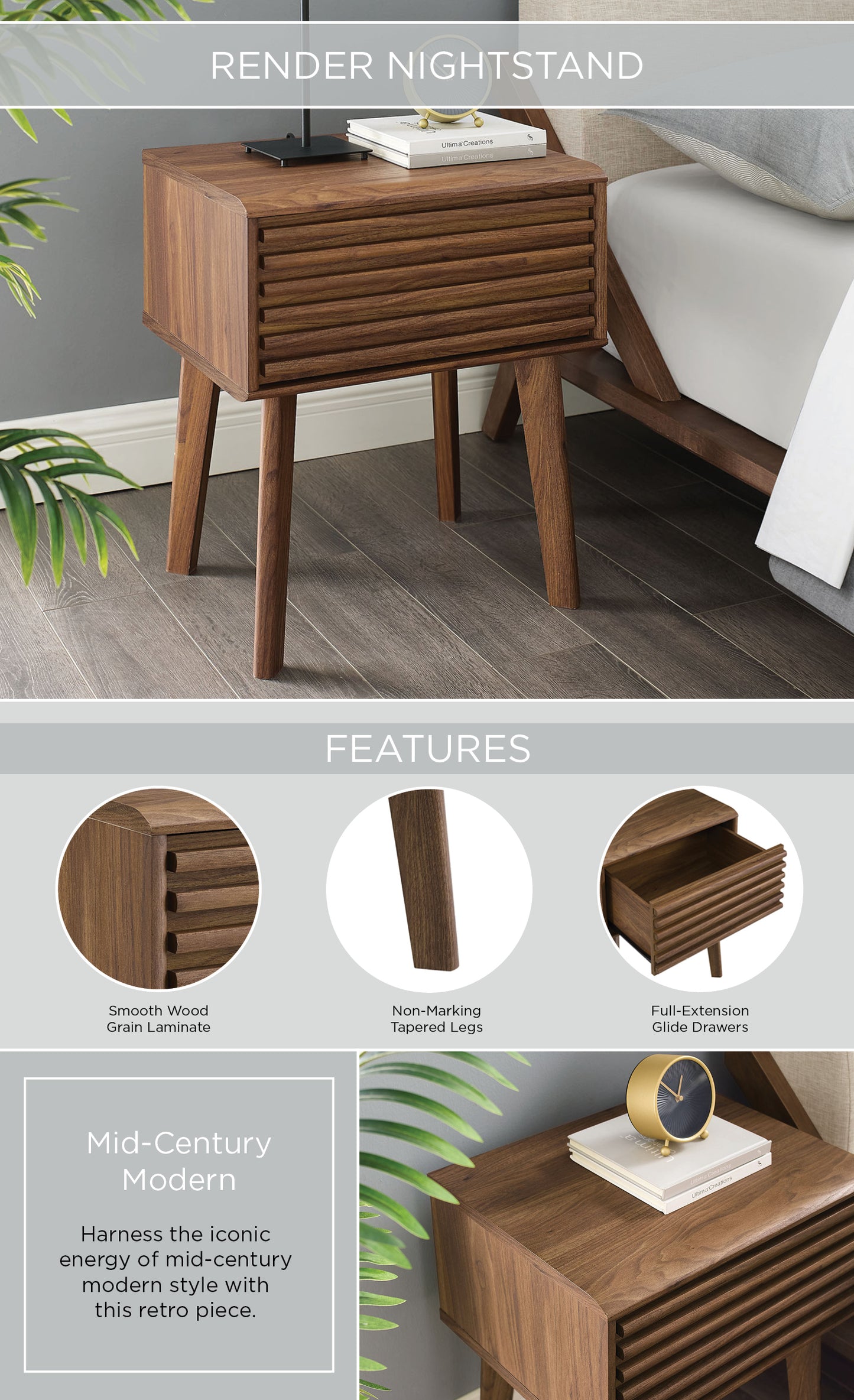 Render End Table Nightstand