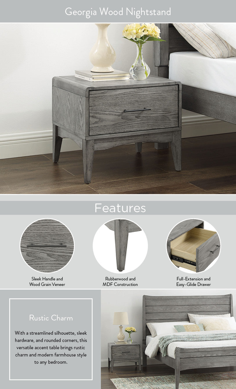 Georgia Wood Nightstand