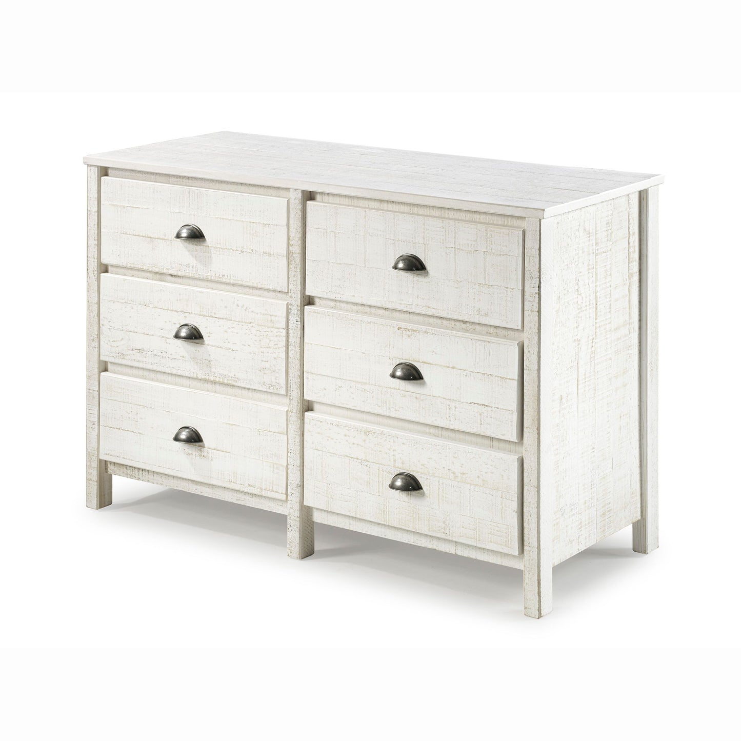 Rustic 6-Drawer Double Dresser