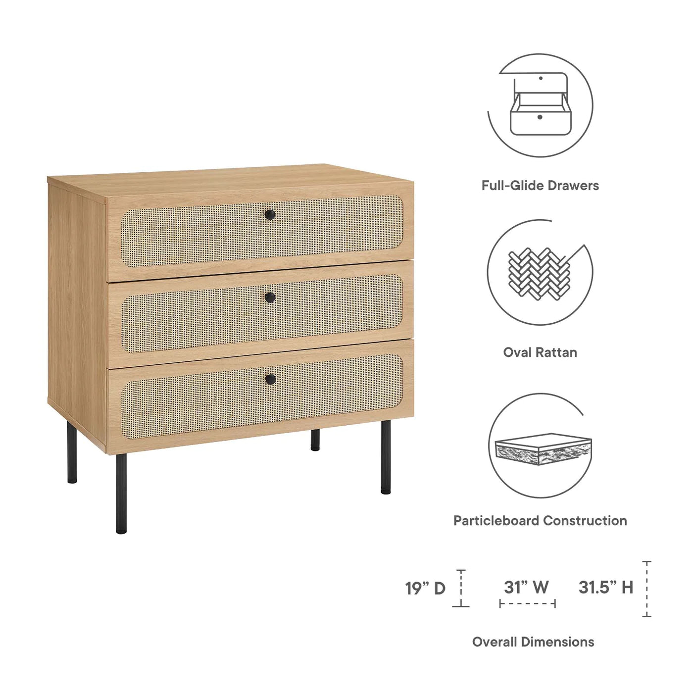 Chaucer 3-Drawer Chest