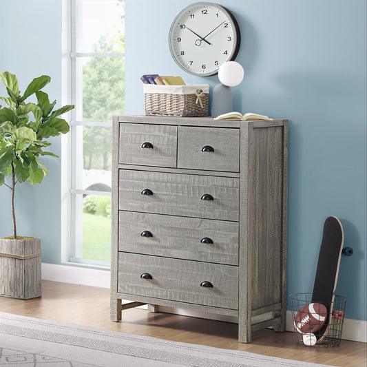 Windsor 5-Drawer Wood Chest