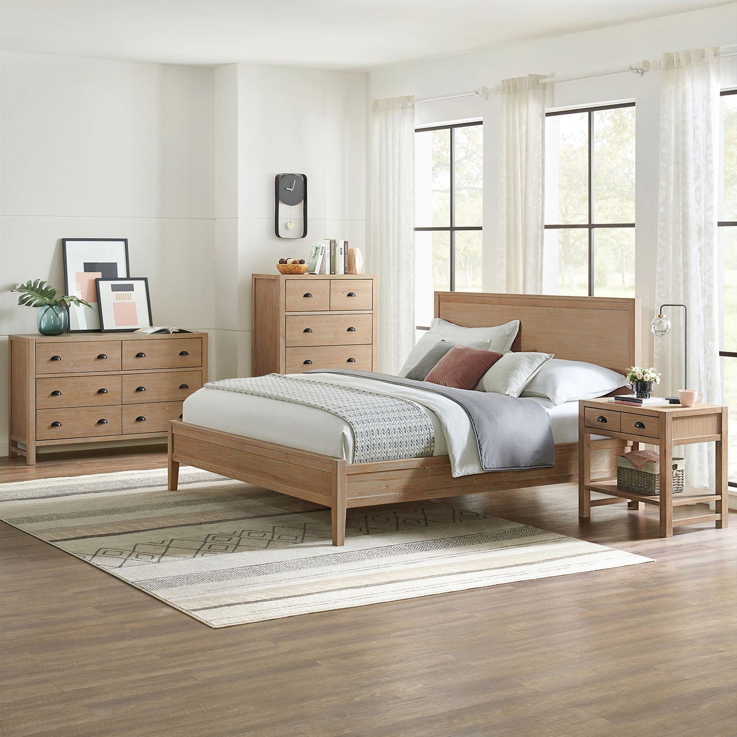 Arden 5-Drawer Wood Double Dresser