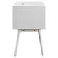 Ember Wood Nightstand With USB Ports