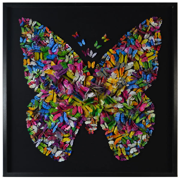 PAPILLON Framed Paper Art - Butterfly Art