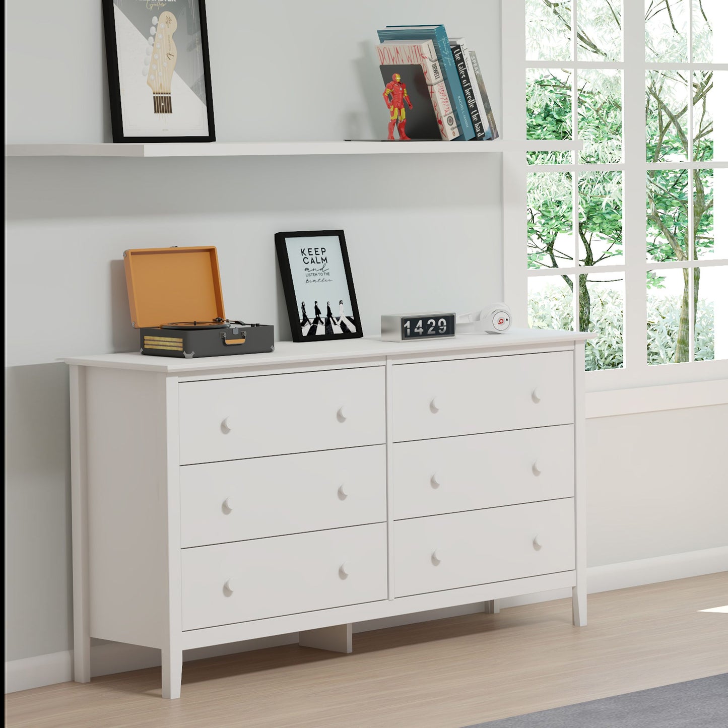 Simplicty 6-Drawer Dresser