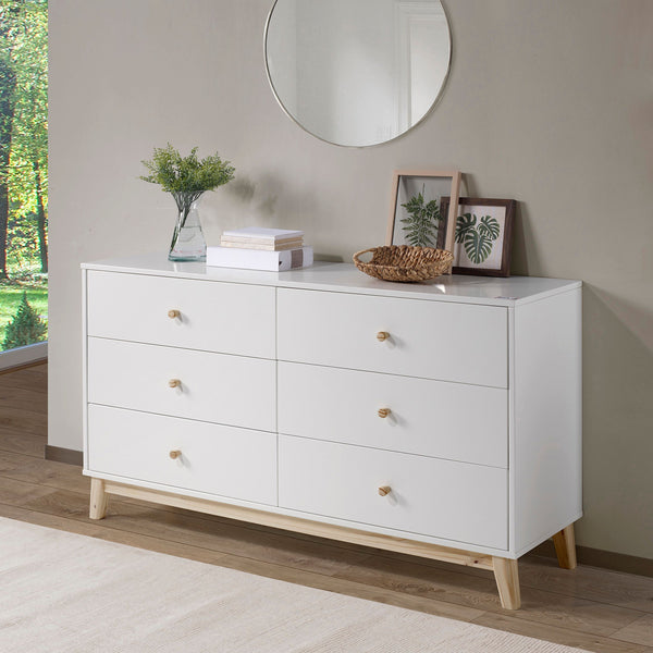 Mod 6-Drawer Double Dresser