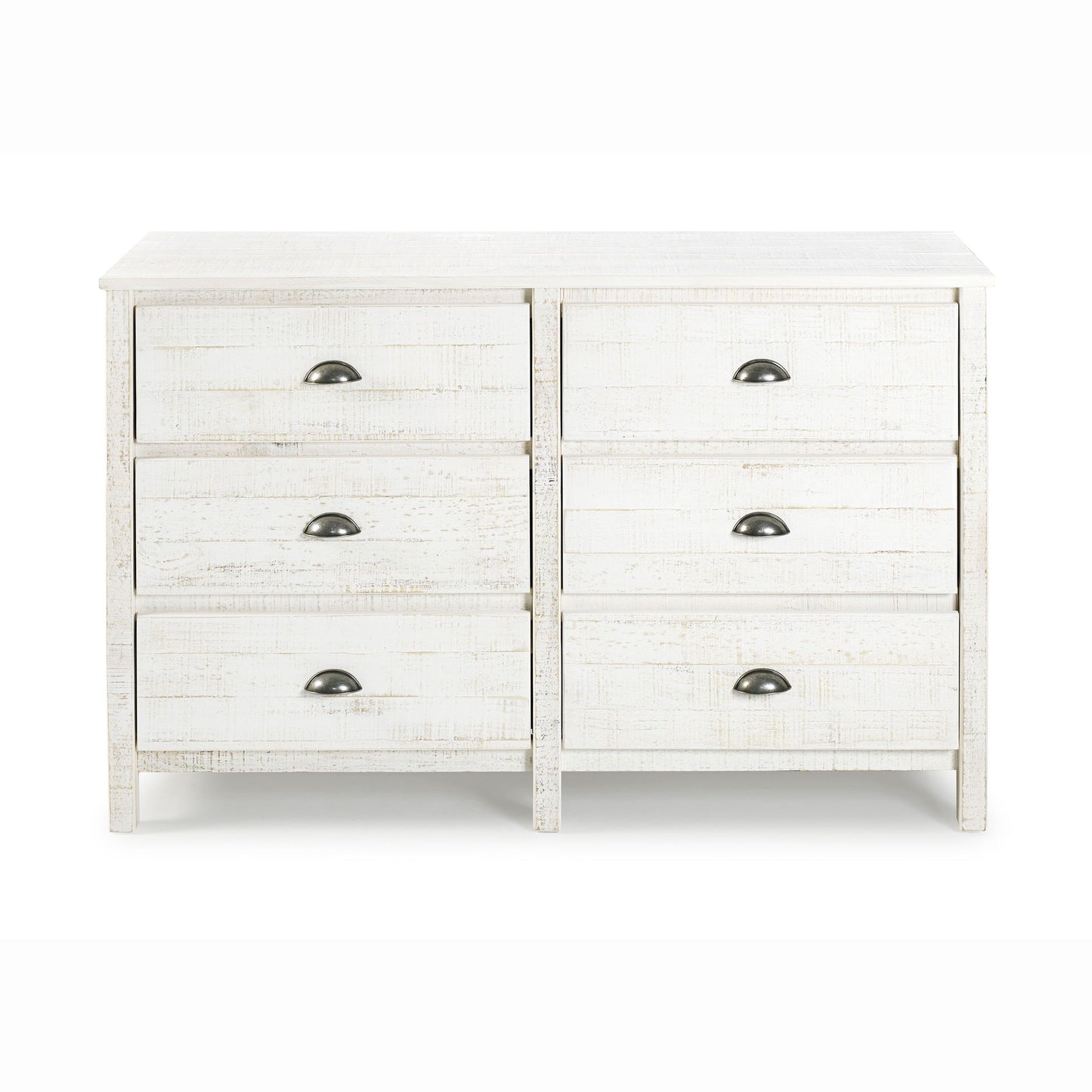 Rustic 6-Drawer Double Dresser